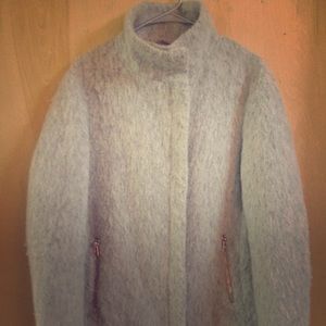 Knee length wool coat